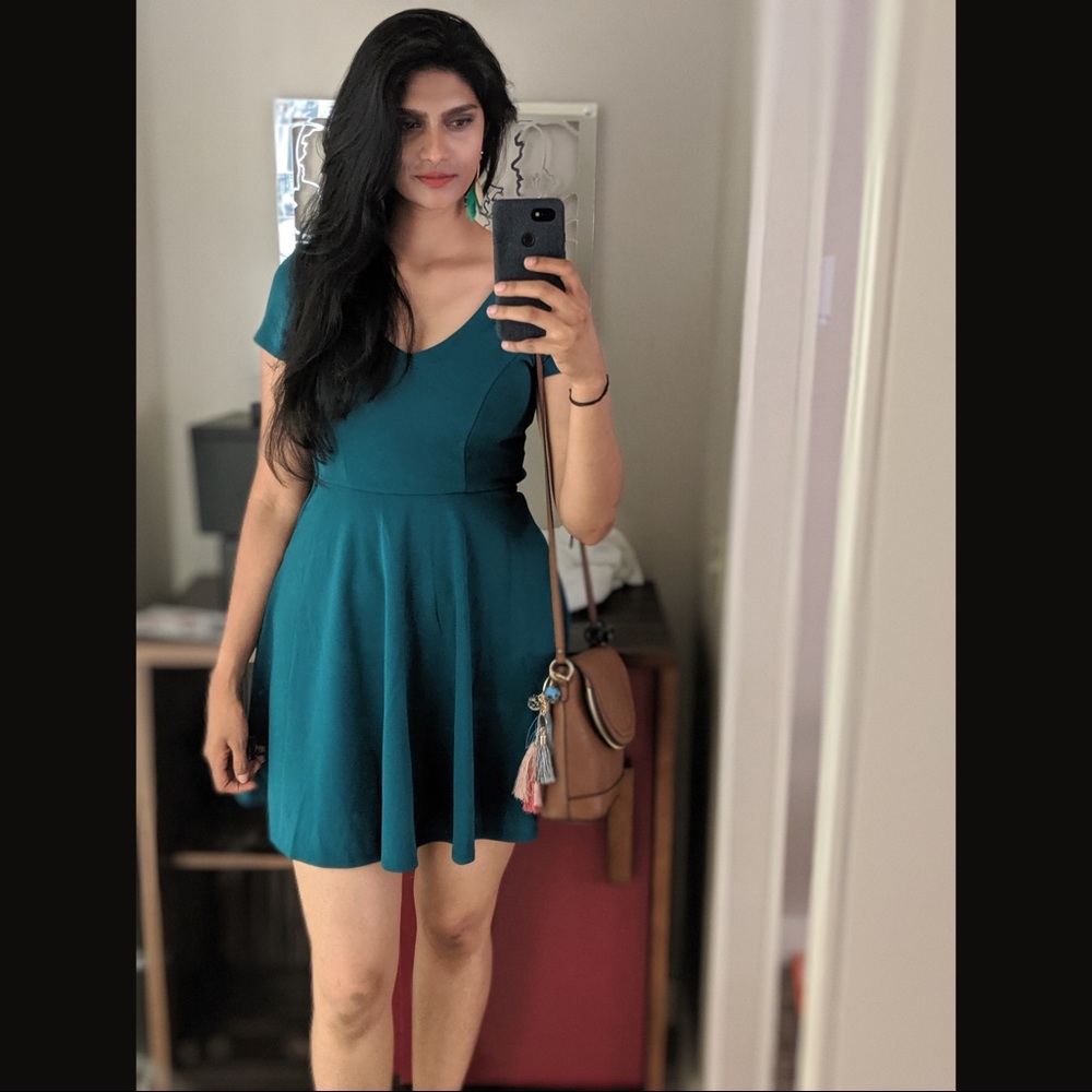 Beautiful  sexy dress with back cut design.